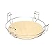 Ceramic Half Moon Heat Deflector, Large Half Moon Pizza Stone