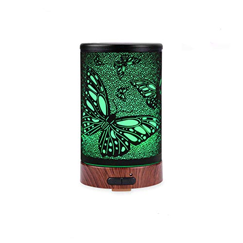 Ultrasonic Mist Essential Oil Aroma Diffuser 100ML Aromatherapy Air Humidifier With 7 Colorhanged LED Waterless Auto Shut-Off Protection