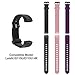 Letsfit Replacement Bands for Fitness Tracker ID115U HR, ID115U HR Accessory Bands, Adjustable Replacement Straps, 3 Pack (Black, Pink, Purple)