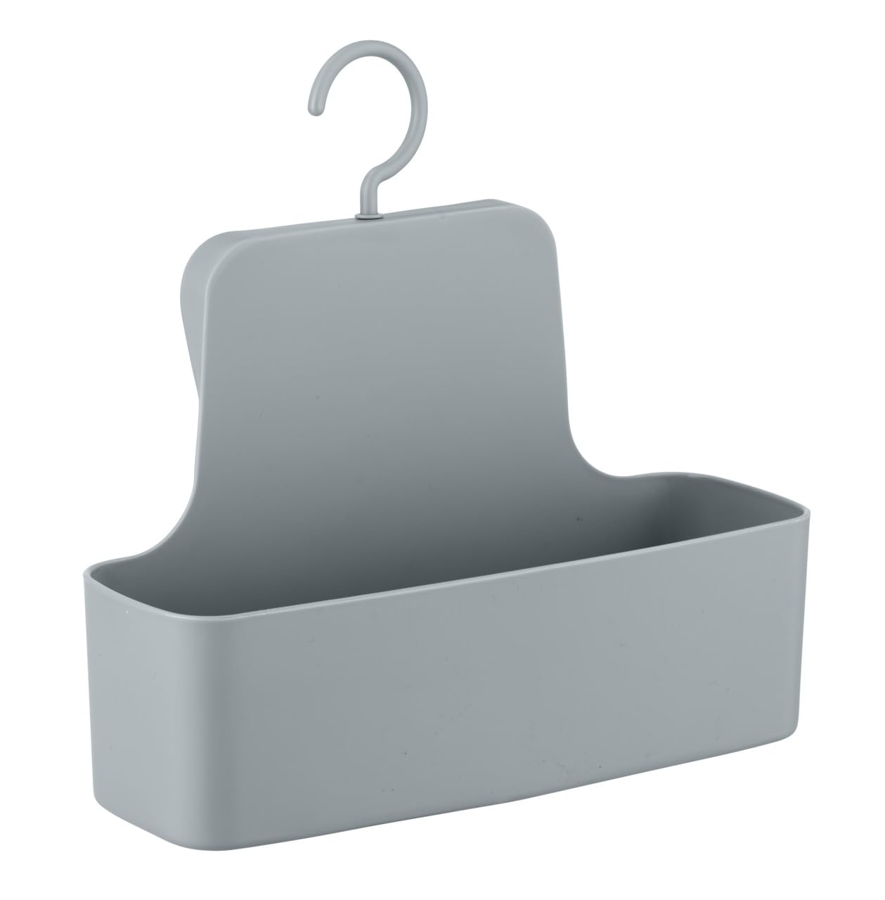 WENKO Barcelona Shower Caddy, Wall Basket Completely Shatterproof, 26 x 24 x 9 cm, grey, 26 x 24 x 9 cm