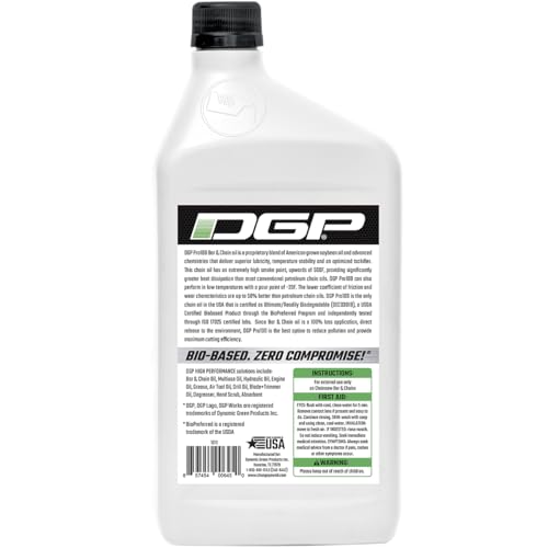 DGP Pro100 Biodegradable Bar & Chain Oil – Green, Eco-Friendly, Non-Toxic Professional photo 5
