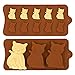 MoldFun 2 Pack Cute Cat Chocolate Silicone Molds Kitten Baking Cake Cupcake Pancake Pan Kitty Soap Polymer Clay Candy Cookie Fondant Concrete Wax Melt Ice Cube Tray