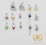 Cherri Wave 14 PCS Christmas Edition Silver Plated Pearl Bead Cage Pendants for Jewelry Making/Essential Oil Scent Diffuser Cage Locket Pendant Charm Christmas Gift