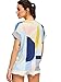 Romwe Women's Loose Geo Print Cuffed Short Sleeve Casual Blouse Tops