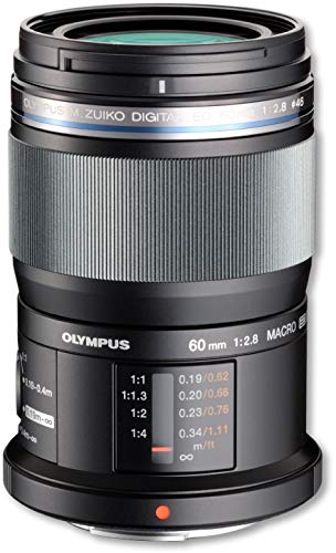 Objectif Olympus M.Zuiko Digital ED 60mm F2.8, zoom standard, compatible tout appareil Micro 4/3 (modèles Olympus OM-D…