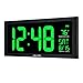 AcuRite 76101M Oversized LED Clock with Indoor Temperature, Date and Fold-Out Stand, 18