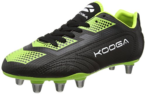Kooga 2016 Blitz 2 Rugby Boots - Black/Lime - UK 8
