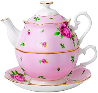 Royal AlbertNew Country Roses Vintage Single Serving Teapot, Cheeky Pink