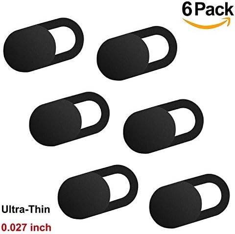 Webcam Cover Slider (6 Pack) by Valefod, Ultra Slim Advanced Web Camera Cover for Computer, PC, Laptop, Macbook, iPad, Tablet, iPhone, Smart Phone, Surface Pro, Protecting Your Privacy and Security