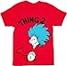 Dr. Seuss Thing 1 or Thing 2 Adult Red T-shirt