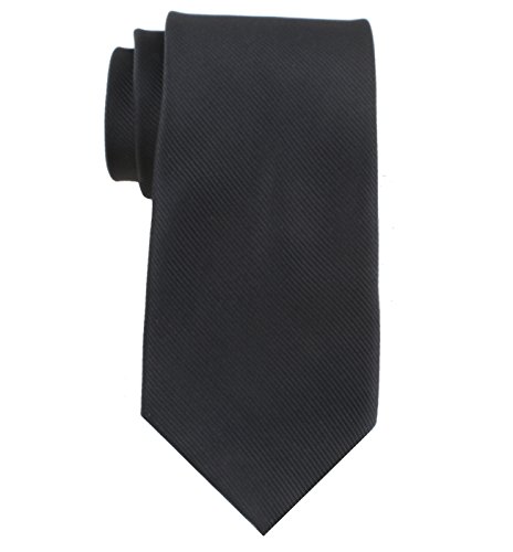 Levao Solid Color Ties - Multiple Colors Formal Neckties 210105 Black