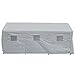 King Canopy Hercules with Enclosure Kit 10-Feet by 20-Feet, 2-Inch Steel Frame, 1.5 Purlins, 8-Leg, White