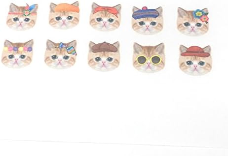 Bande Tape Masking Stickers Folklore Cat Face for Scrapbooking DIY (BDA112)
