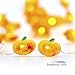 Fall String Lights Harvest Decoraions - 10ft 40LEDs Smooth Surface Pumpkin Themed Fairy Lights with Remote & Timer Flicker Mode Ideas for House, Wedding, Cosplay, Birthday, Bedroom, Porch Decor