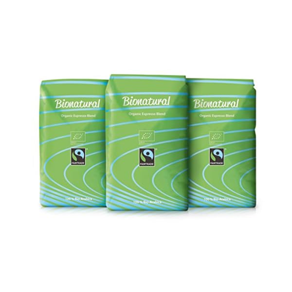 Bionatural Bio Fairtrade Kaffee-Espresso ganze Bohne by J. Hornig (3 kg)