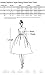 Anni Coco® Women's 1950s Hepburn Vintage Swing Dresses White Medium