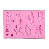 DIY Plant Leaves Chocolate Cake Fondant Cookie Soap Mould Kitchen Silicone Mold yingyue