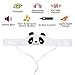 Kids Headphones, Volume Limiting with Ultra Thin Adjustable Speakers Soft Children Fleece Headband Toddler Headphones for Home and Travel - Panda