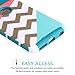 iphone 6 case,BAISRKE[2in1] Heavy Duty Hybrid Hard Case for Apple Iphone 6, 6s, 6g, 6th Generation,Powder Blue Mint Teal and Coral Pink Split Chevron Design Cover (Teal Silicone Shell)