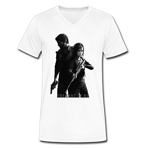 The Last Of Us Computer Game V-Neck T-Shirt Funny Shirts Sleeve Mens Homelike