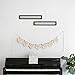 Mkono Macrame Woven Wall Hanging Fringe Garland Banner Bohemian Wall Decor Woven Home Decoration for Apartment Bedroom Living Room Nursery, 5