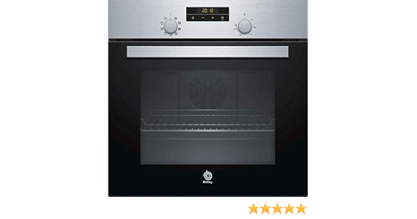 Balay 3HB2030X0 - Horno (Medio, Horno eléctrico, 66 L, 66 L, 1 estanterías,  Negro, Acero inoxidable) : 235.95: Amazon.es: Grandes electrodomésticos
