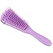 Messen Detangling Brush for Natural Black Hair Detangler for Afro America Textured 3a to 4c Kinky Curly Wavy Eliminate Knots While Exfoliating Your Scalp and Stimulate Blood Circulation(1 Pack,Purple)