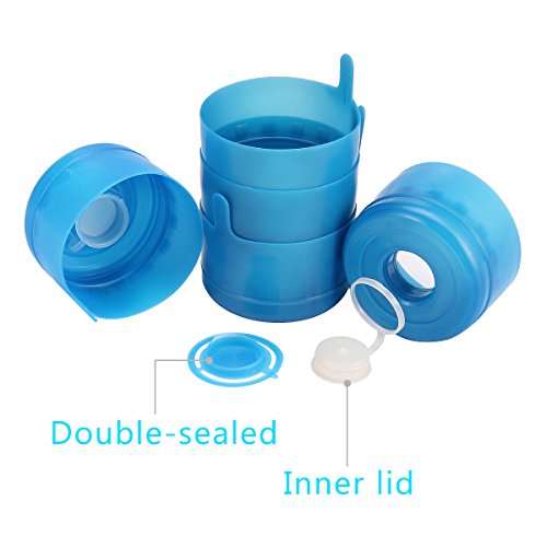 Water Bottle Caps Gallon Snap On Cap Reusable Lid Drinking Primo 5pcs