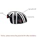 YaaGoo Outside Wing Door Mirror Cover Plastic Decoration with Sticker Tape, for Mini Cooper,Grey Jack, R50 R52 R53