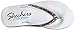 Skechers Cali Women's Meditation-Lotus Bloom Flip Flop,White/Multi,7 M US