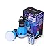 2 Pack E-TRENDS® Portable LED Lantern Tent Light Bulb for Camping Hiking Fishing Emergency Light, Battery Powered Camping Equipment Gear Gadgets Lamp for Outdoor & Indoor, Blue