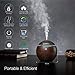 130ml Air Diffuser for Essential Oils | Ultrasonic Cool Mist Air Humidifier | Portable Oil Diffusers | Waterless Auto Shut-off and 7 LED Color Light Changing for Office, Bathroom, Bedroom or Any Roomthumb 2