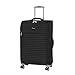 it luggage Quilte Lightweight Expandable Spinner, Black, Checked-Medium 27-Inch