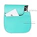 Blummy PU Leather Instax Mini 8 Camera Case for Fujifilm Instax Mini 8/ Mini 8+/ Mini 9 Instant Camera with Adjustable Strap and Pocket (Mint)