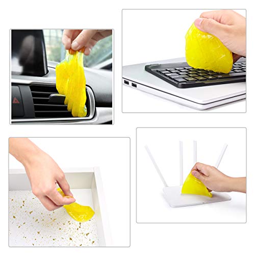 AOO 5-Pack Keyboard Cleaner Universal Cleaning Gel for PC Tablet Laptop Keyboards, Car Vents, Cameras, Printers, Calculators