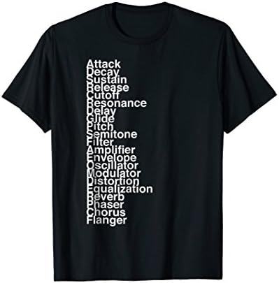 Mens Synth Terms T-Shirt Medium Black