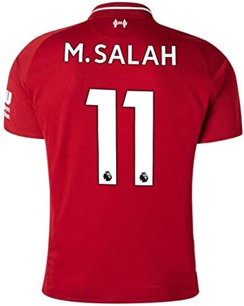 Noumhtz Mens M Salah Jersey #11 Liverpool 2018/19 Football Shirt Home Soccer Sizes Red