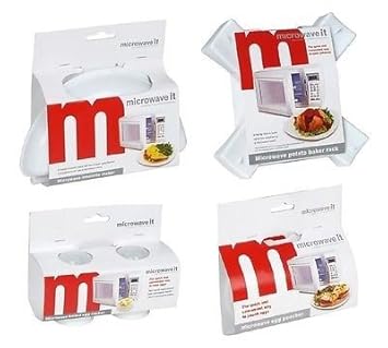 Juego de 4 recipientes para cocción en microondas, para ...