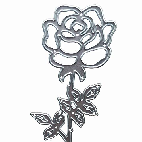 image for gootrades Die Cuts for Card Making,Rose Flower Metal Die Cuts Embossin