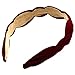 Twist Flower Headband - Colorful Jean Chiffon Broad Hairband for Women,Lady,Kids-Girls Hair Band(Red)