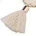 Solememo 7 Colors Handmade Bohemian Tassel Earrings Vintage Ethnic Jewelry Earrings (White)