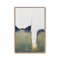 Framed Canvas Wall Art Abstract Color Block Canvas Prints Home Artwork Decoration for Living Room,Bedroom - 16x24 inches