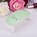 CO-Z 5W LED Nail Dryer Curing Lamp Light Portable for Gel Based Polishes Manicure Pedicure 2 Timing Setting 45s 90s (5W Small, Common - Light Green)