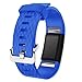 Hanlesi Band for Fitbit Charge 2, TPU Soft Silicone Adjustable Replacement Sport Strap Band for Fitbit Charge 2 Smartwatch Heart Rate Fitness Wristband