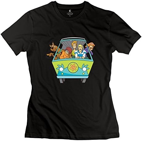 Yisw Women's Scooby-Doo Family T-Shirt XXL Black 100% Cotton Swag T-Shirts