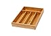 YBM HOME Bamboo Cutlery Tray Flatware Silverware Drawer Organizer with 5 Compartments, 338