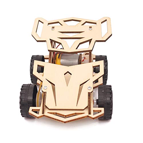 image for bromrefulgenc DIY Model Intelligence Toy Kit,DIY 4 Wheel Assembling Ca