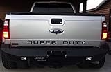 Ford Super Duty 2008-2016 Piano Black Rear Letter Inserts
