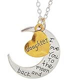 DAUGHTER - I LOVE YOU TO THE MOON AND BACK Necklace - 24.01