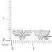 DC Comics Wonder Woman Sterling Silver Earrings